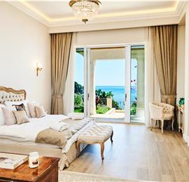 11 bedroom seafront villa with infinity pool near Budvar, sleeps 22